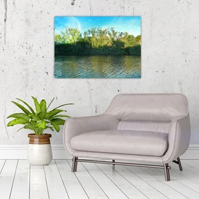 Obraz - jezioro (70x50 cm)