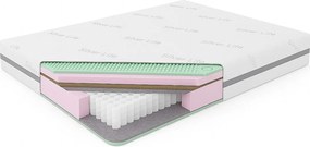 Materac kieszeniowy SANTORINI, 100x200 cm, H3/H4