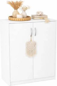 Biała Komoda Z Podwójnymi Drzwiczkami A8-E55