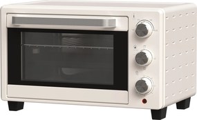 Mini Piekarnik HOMCOM, 3 tryby, do 230° C, 1400W, z akcesoriami, 46x38,5x29cm, Kremowy