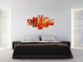 Obraz płatków kwiatów (125x70 cm)