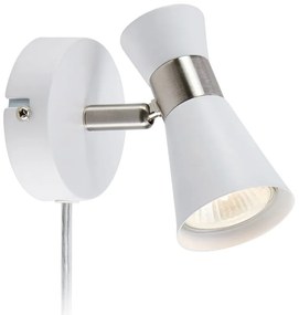 Biały kinkiet (długość 12 cm) Folie – Markslöjd