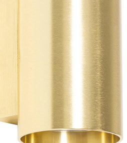 Inteligentna lampa ścienna złota okrągła z 2 żarówkami WiFi GU10 - Sandy Nowoczesny Oswietlenie wewnetrzne