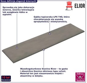 Aksamitne jasnoszare panele ścienne B3-F86