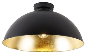 Lampa sufitowa czarna ze złotem 42 cm regulowana - MagnaxPrzemysłowy Oswietlenie wewnetrzne