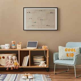 Plakat Wyścigowe autka 90x60 cm z ramą czarną z marginesem ARTGEIST B