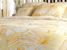 PrzytulneMieszkanie.pl PrzytulneMieszkanie.pl Pościel z mikrowłókna PALMERA kremowa Rozmiar pościeli: 70 x 80 cm | 140 x 200 cm