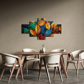 Obraz - Mozaika z liści (125x70 cm)