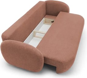 Sofa OLIO z funkcja spania i pojemnikiem PUDROWY RÓŻ ARAGON 59