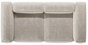 Beżowa sztruksowa sofa 224 cm Bergano – Cosmopolitan Design