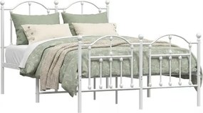 Białe metalowe łóżko industrialne 120x200 cm R2-H80