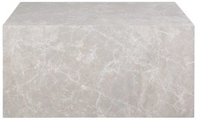 Beżowy stolik w dekorze marmuru 60x80 cm Prague – House Nordic