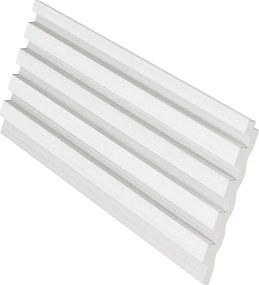 Panel ścienny 3D - Opakowanie 3,71 m² - Biały - Zestaw 8 sztuk - TATIANA