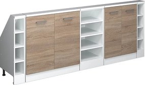 Szafka kuchenna na dach skośny sonoma 210x46x81.6 r-line