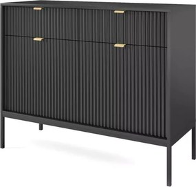 Cubero komoda 104 cm nowoczesna z szufladami i półkami