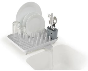 Jasnoszary plastikowy ociekacz 33,5x31,5 cm Duo – Joseph Joseph