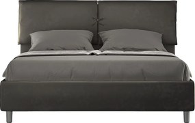 Łóżko bez stelaża tapicerowane 160x190 microfibra Szary Mados