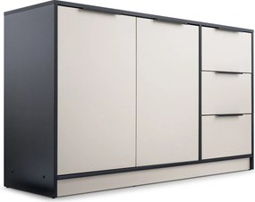 Komoda SION 138 cm do Salonu Sypialni Czarny