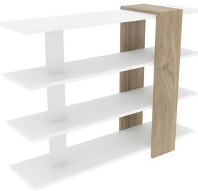 Biblioteczka Nur White and Walnut
