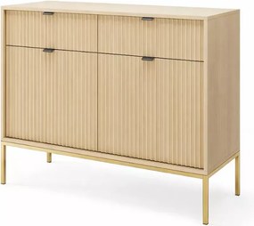 Cubero komoda 104 cm nowoczesna z szufladami i półkami