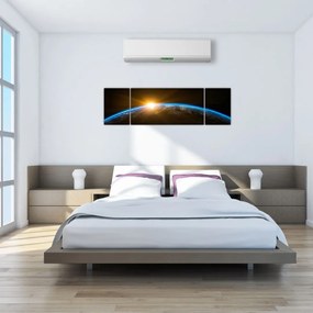 Obraz planety Ziemi z kosmosu (170x50 cm)