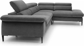 Narożnik z funkcją spania Kassel L 5-osobowy L-kształtny nowoczesny 280 cm sprężyny faliste pianka PUR sofa do salonu lewy/prawy