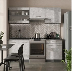 Aneks kuchenny beton/antracyt 200x60x81.6 r-line