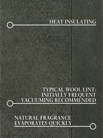 Ciemnozielony dywan z mieszanki wełny tkany ręcznie 80x150 cm Kari – Villeroy&amp;Boch