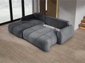 Narożnik COCO z funkcją spania poduszkami i pojemnikiem Cloud 91 DOMOHOME