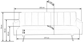 Ciemnozielona rozkładana sofa TROMSO