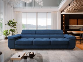 Masseno Sofa MOSINE z funkcją spania, Rozkładana sofa - Niebieski, POSO 05