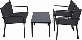 Czarny zestaw ogrodowy - Persea