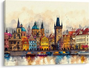 Obraz - Jesień w malowanym mieście (70x50 cm)
