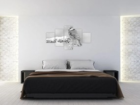 Obraz - Ptak na gałęzi (125x70 cm)