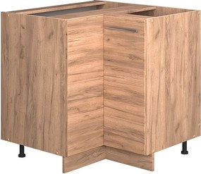 Szafka narożna złoty dąb energetyczny 80.5x60x82 fame-line