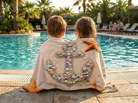 Szybkoschnący ręcznik plażowy NAUTICA kolorowy 70 x 140 cm, 100% mikrofibra