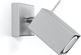 Kinkiety nowoczesny Briow, stal - 1 źródło światła 4000K - L.8 x H.8 cm - szary