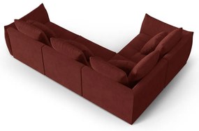 Czerwony narożnik (lewostronny/w kształcie litery L) Bloom – Micadoni Home
