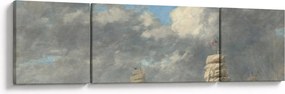 Obraz - Eugène Boudin, Le Havre, reprodukcje (170x50 cm)