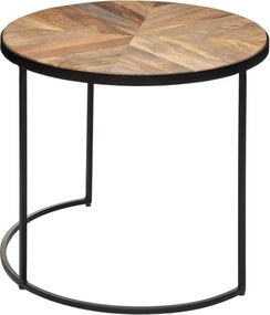 Zestaw stolików kawowych Basile, drewniane blaty