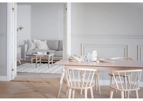 Rozkładany stół z blatem w dekorze dębu 190x90 cm Yumi – Rowico
