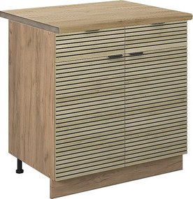 Szafka dolna do kuchni panel dębowy 80x60x82 fame-line