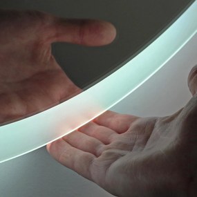 Lustro łazienkowe z oświetleniem LED VARO okrągłe - podgrzewanie lustra