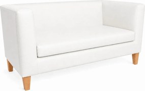 Sofa Monaco : Kolor nogi - Drewno, Kolor tkaniny - EKO-SKÓRA - 10D, Typ tkaniny - Eko-skóra , Wysokość nogi - 15 cm