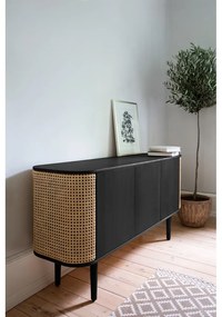 Beżowa niska komoda w dekorze dębu 150x75 cm Treasures – UMAGE