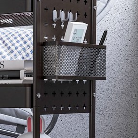 HOMCOM Wózek na Kółkach Kuchenny Czarny | Aosom PL