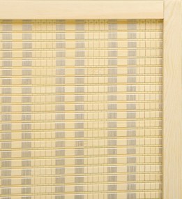 HOMCOM 4-częściowy Parawan 180 x 180 cm, Składany Ekran z Bambusa i Bawełny do Salonu, Sypialni, Naturalny