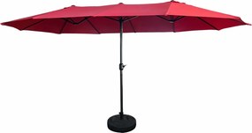 Czerwony potrójny parasol ogrodowy K7-Z73