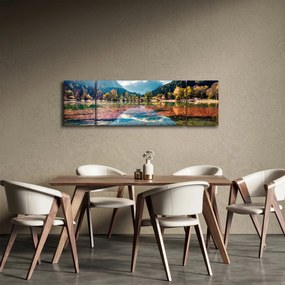 Obraz - Jezioro Jasna, Gozd Martuljek, Alpy Julijskie, Słowenia (170x50 cm)