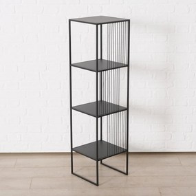 Metalowy regał Cindy, 4 półki, 115 x 30 cm